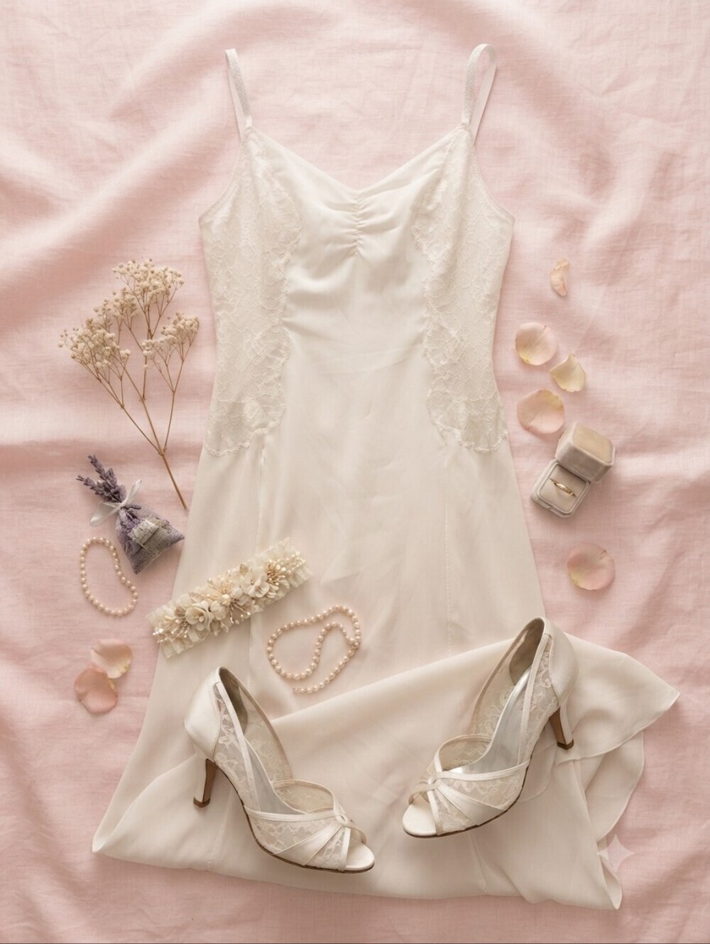Vintage Valerie Stevens White Mesh Lace Flowy Nightgown Maxi Slip Dress